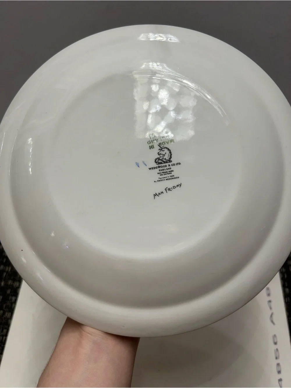Vintage Plate Wedgwood & Co Man Friday 8